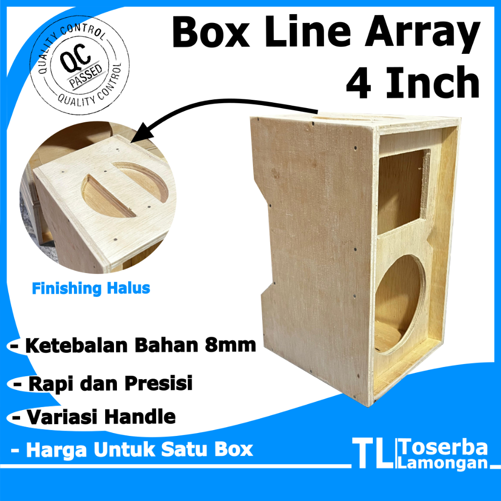 Box Line Array 4Inch Midelan Sound MIniatur Speaker Gantung Mini Ukuran Tweeter Kotak Cocok Audax Ax