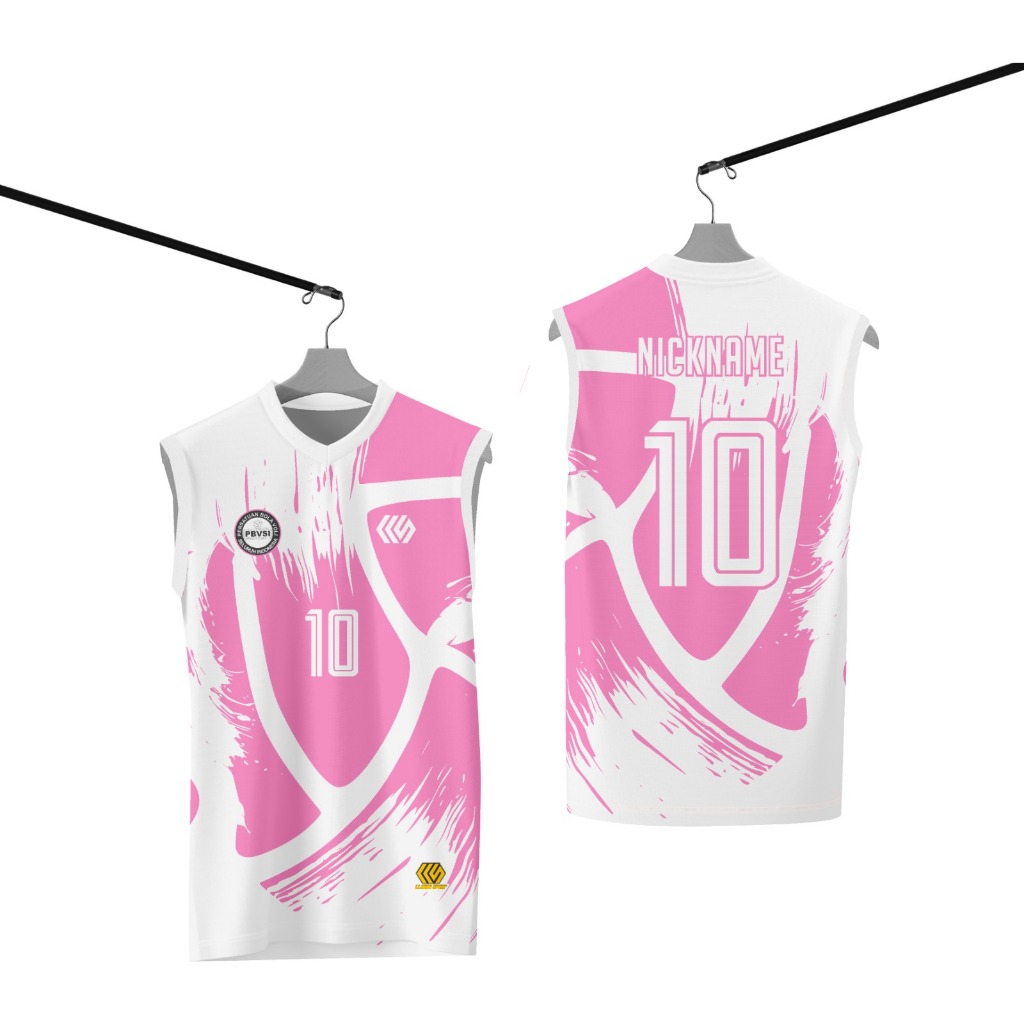 Jersey Voli/Volly Singlet Full Printing Free Nameset