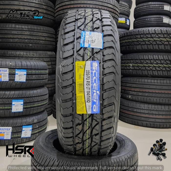 ban semi offroad ring 15 235/70 merk accelera omikron AT ukuran 235 70 r15 mobil katana, jimny