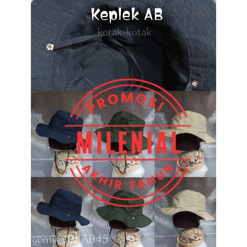 TOPI RIMBA/TOPI DEWASA WANITA PRIA/TOPI KEPLEK/TOPI GUNUNG