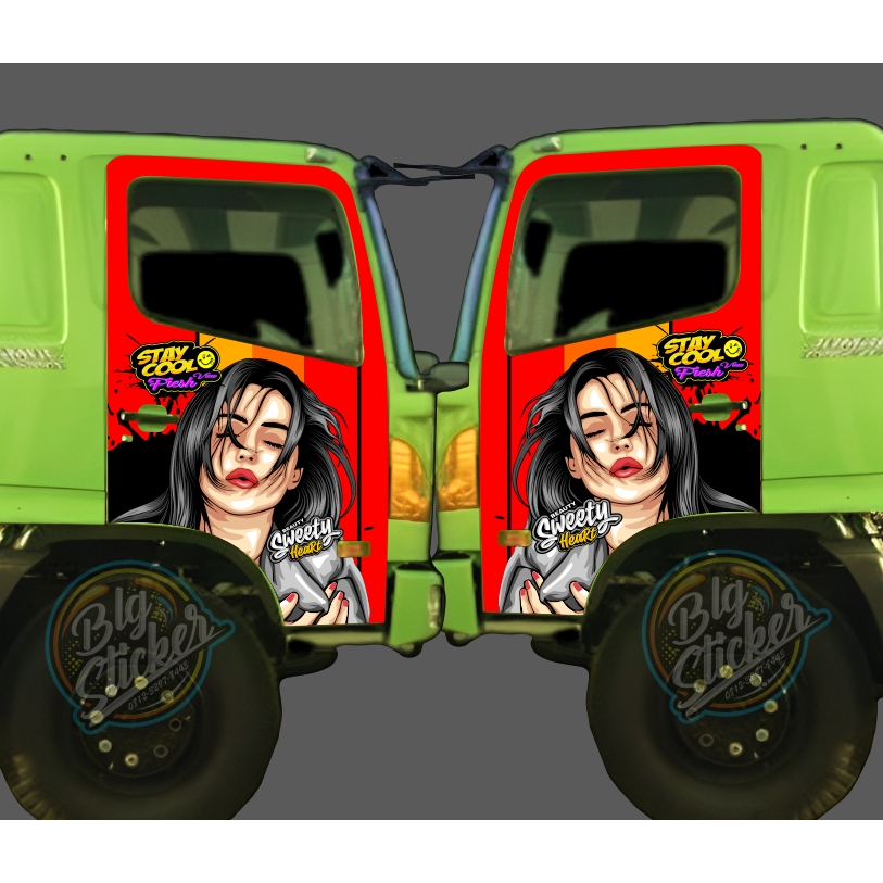 STIKER PINTU HINO 500 DECAL PRINT VARIASI