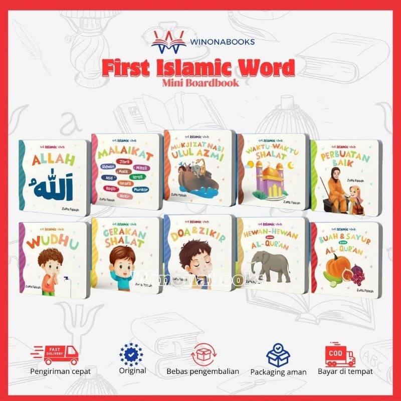Mini Board Book First Islamic Word_buku anak pintar