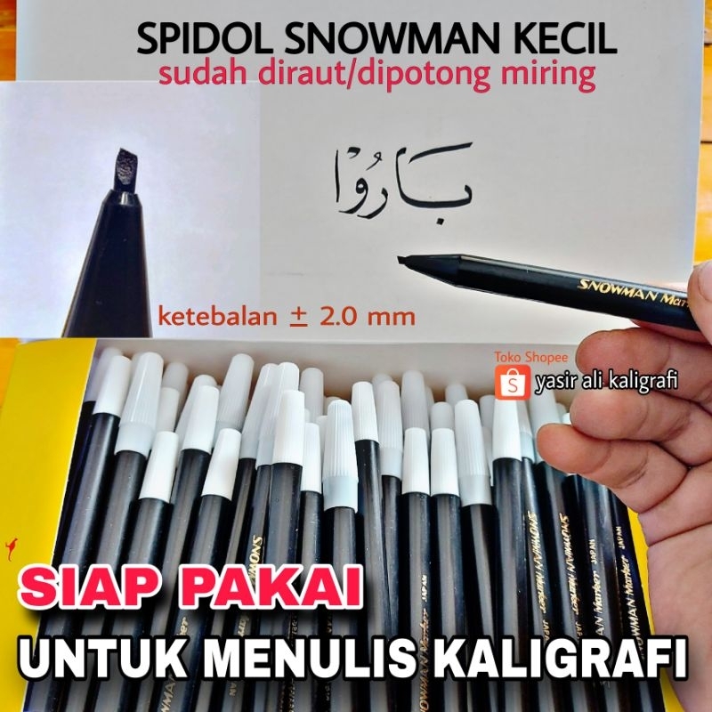 

Spidol Kaligrafi Siap Pakai / Spidol Snowman Kecil