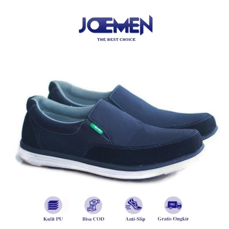 Sepatu JOEMEN J 29 Slip On Pria Kasual Kerja kekinian sepatu kantor pantofel
