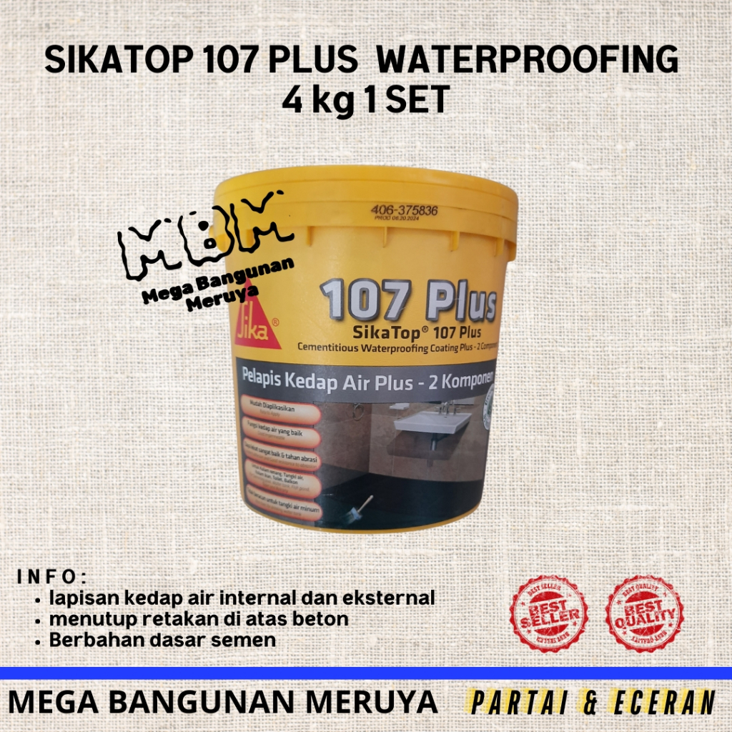 Sika Sikatop Waterproofing 107 Plus 4kg 1set