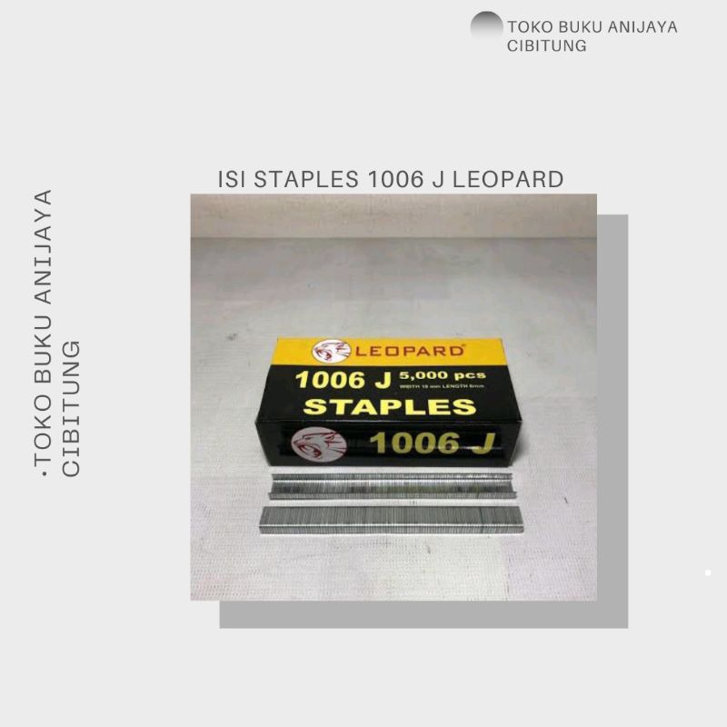 

ISI TEMBAK STAPLES LEOPARD 1006J Kantor Stationery