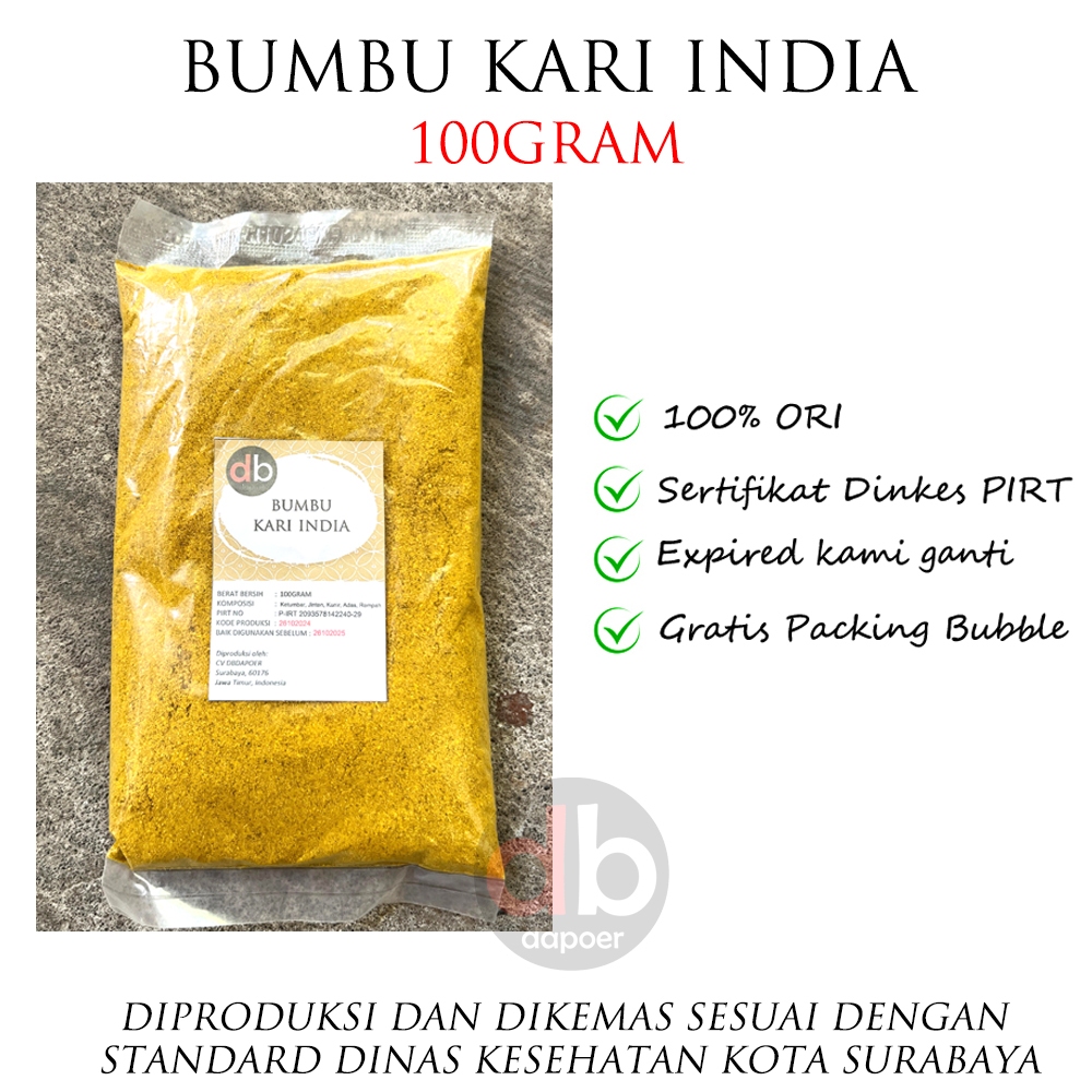 

Bubuk Kari India | Curry Powder 100gram