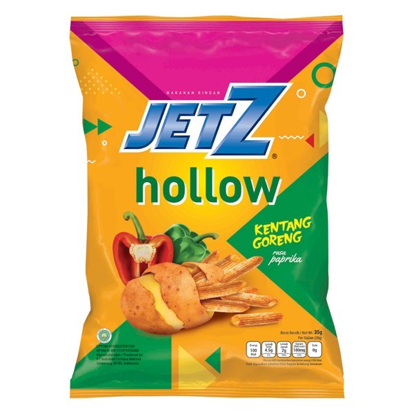 

Jetz Hollow Kentang Goreng Rasa Paprika 35 g