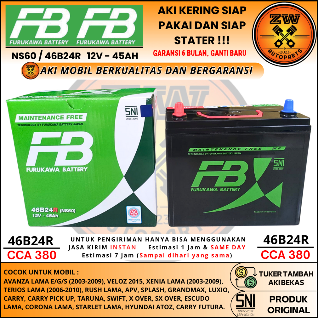 AKI MOBIL XENIA LAMA, AVANZA LAMA, LUXIO, GRANDMAX, SWIFT NS60 FB MF