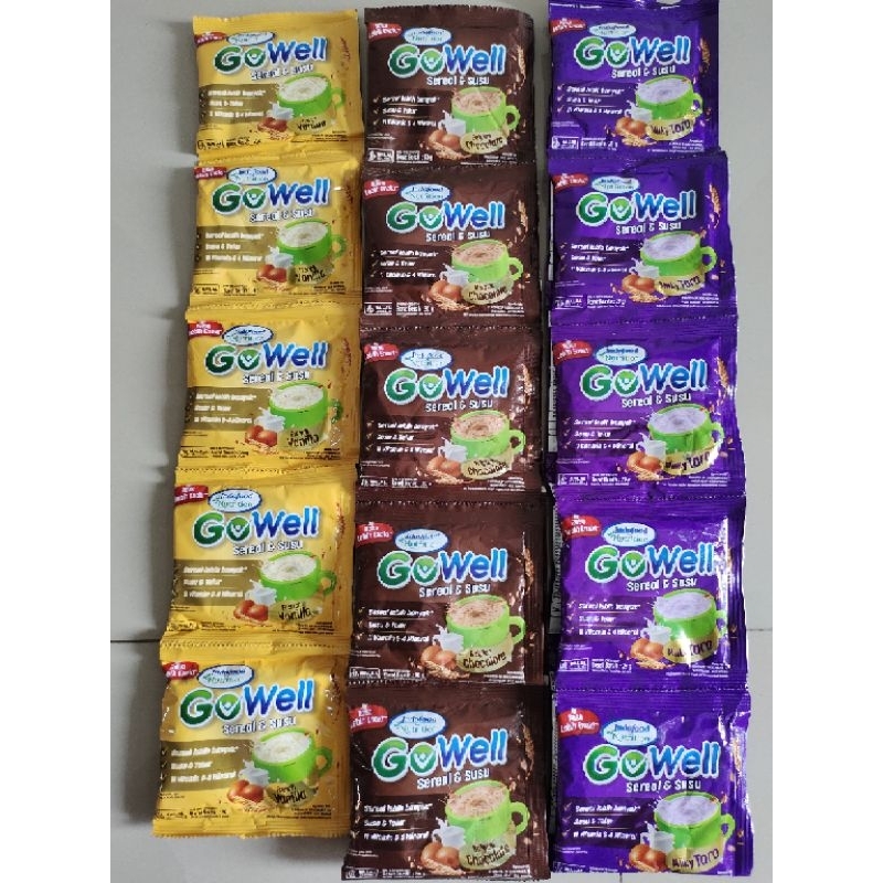 

GoWell SEREAL & SUSU SACHET ( 1 Renceng Isi 10 Sachet)