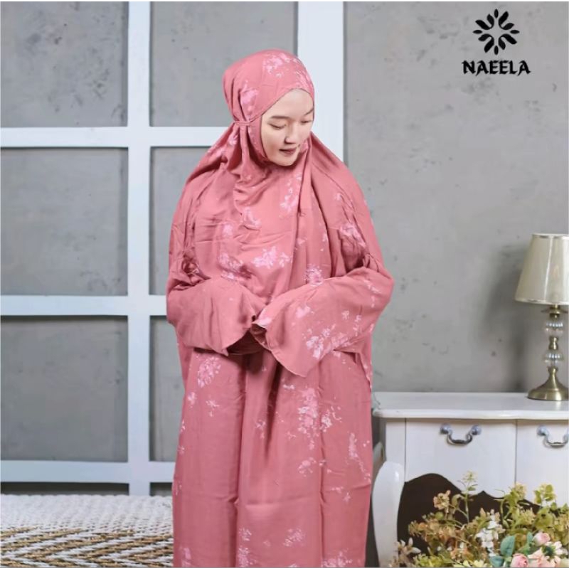MUKENA SEMI ABAYA CRICKLE ELEGAN MUKENA DEWASA SUPER JUMBO