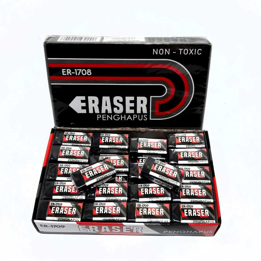 

HARGA PER KOTAK/40PCS ERASER / PENGHAPUS PENSIL WARNA, HITAM, PUTIH