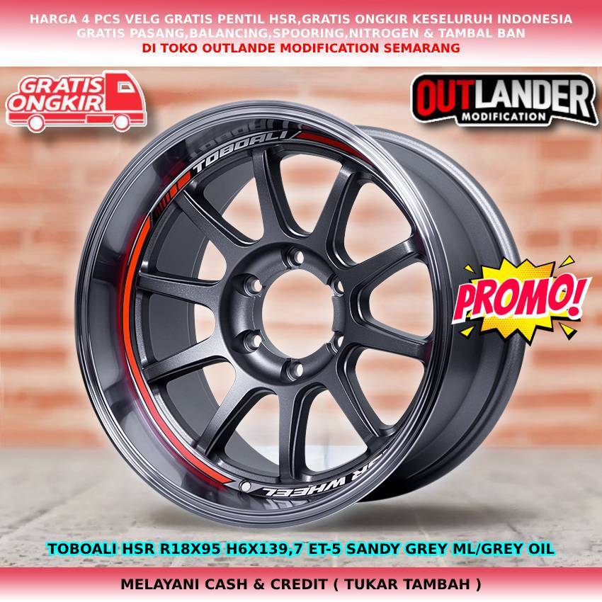 velg mobil ring 18 pajero,fortuner,triton,blazer,dmax dll hsr toboali ring 18