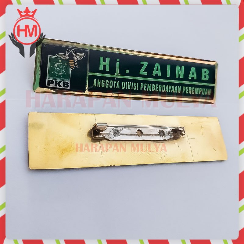 

Name Tag Partai PKB Papan Nama Dada Logo Custom - Harapan Mulya