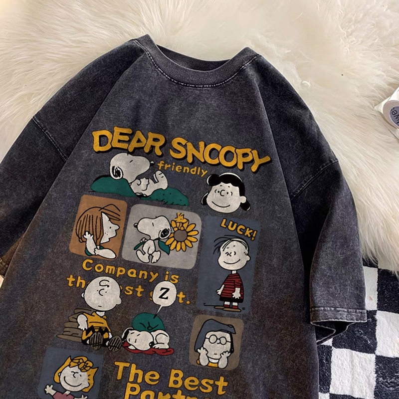 Forteid Kaos Oversize Wanita Ootd Baju Kaos Oversize Wanita Baju Kaos Oversize Snoopy Atasan Kaos Le