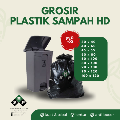 KHUSUS GROSIR  Plastik Kresek Sampah HD - ALL UKURAN - HARGA PER KG