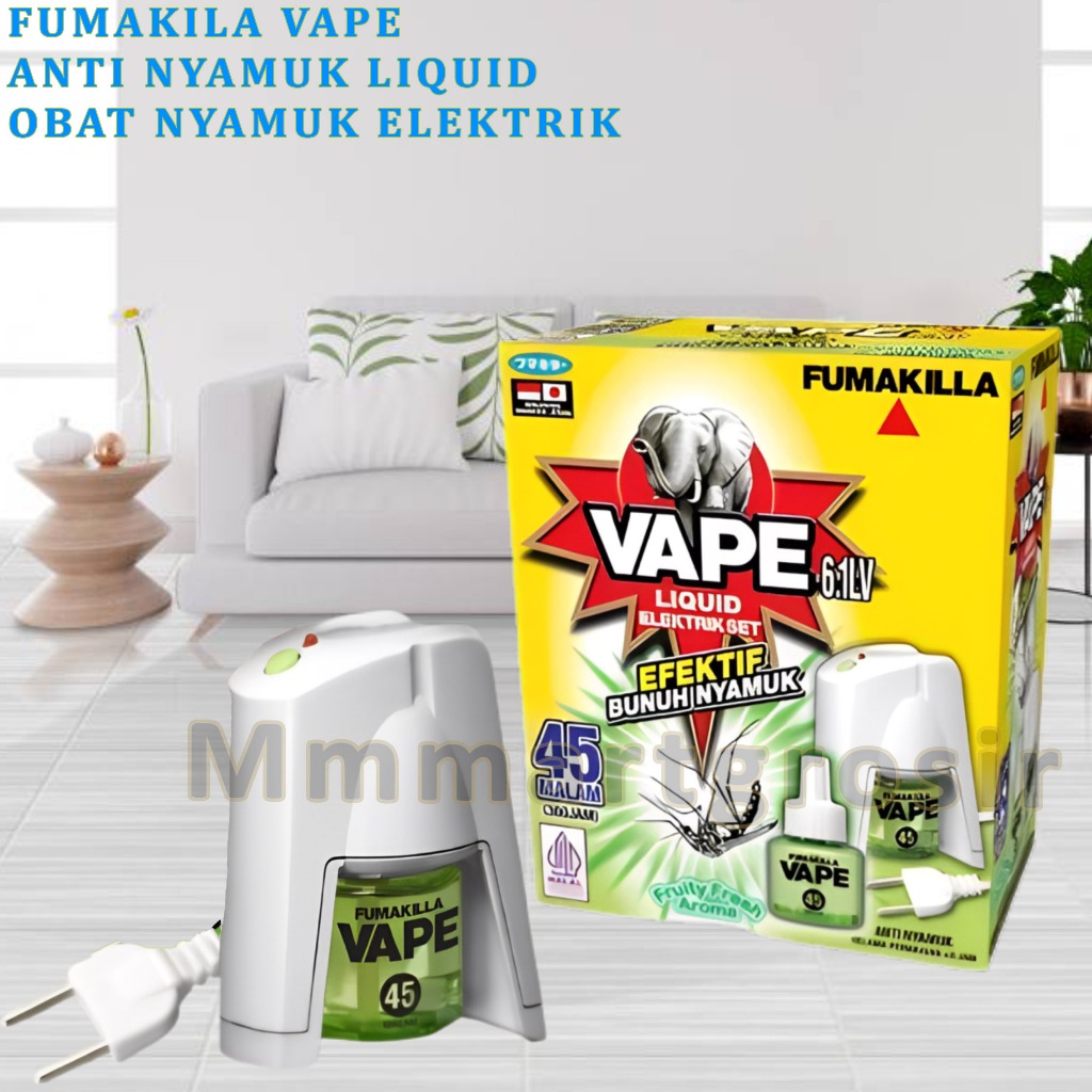 Fumakilla Vape / Anti Nyamuk Liquid Elektrik / Obat Nyamuk Aroma Fruit Fresh / 45mlm