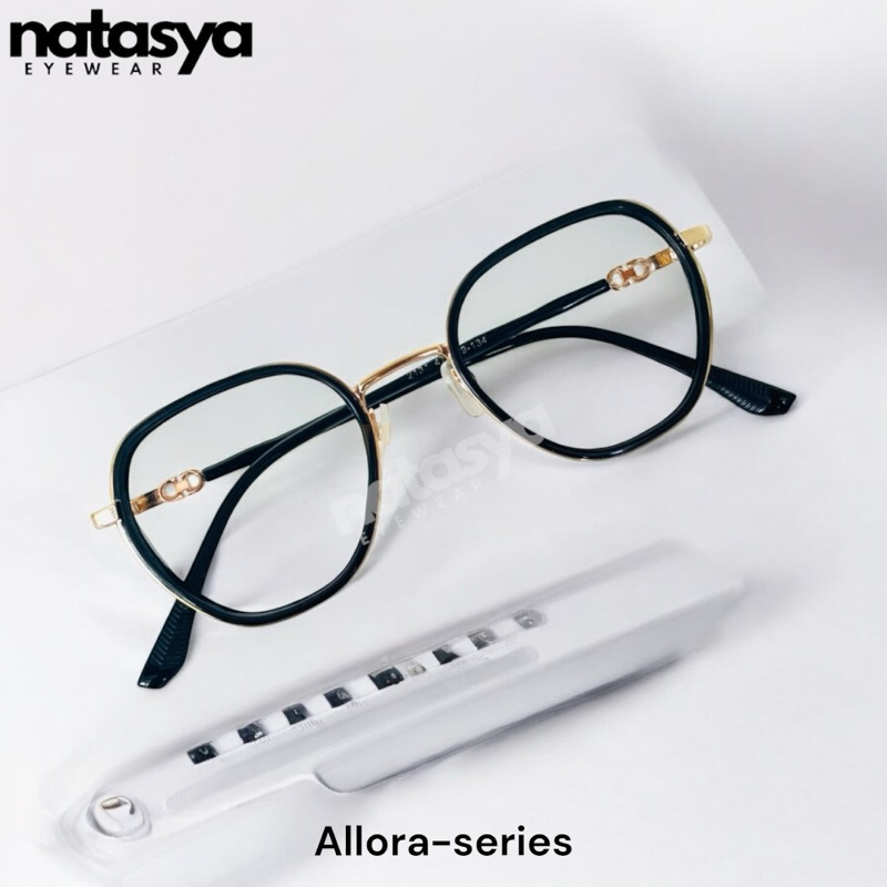 Frame Kacamata Allora 2131-Kacamata Minus Wanita Anti Radiasi Photocromic Blueray Bluecromic Optik