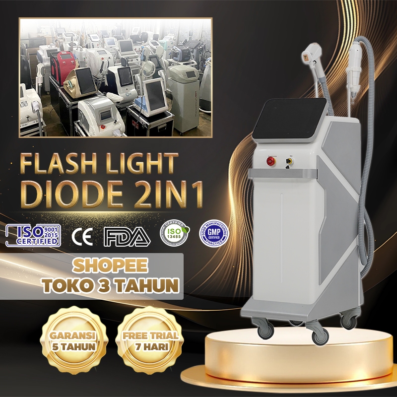 Laser picosecond 2in1 diode laser hair removal skin rejuvenation ipl laser wajah Melasma / flek hita