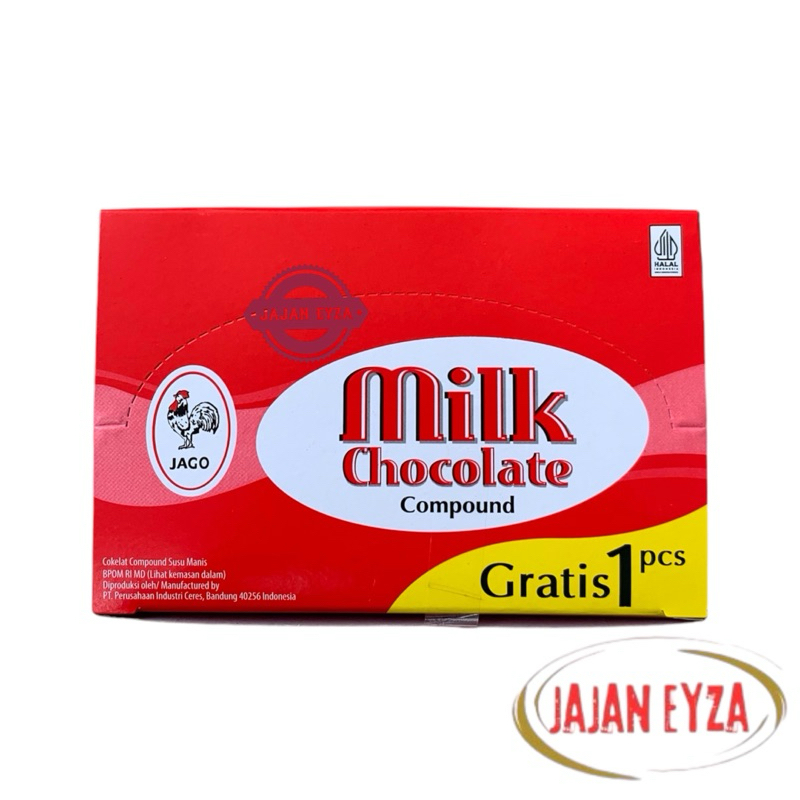 

COKLAT JAGO MILK BATANG BOX ISI 12 PCS COKELAT JADUL