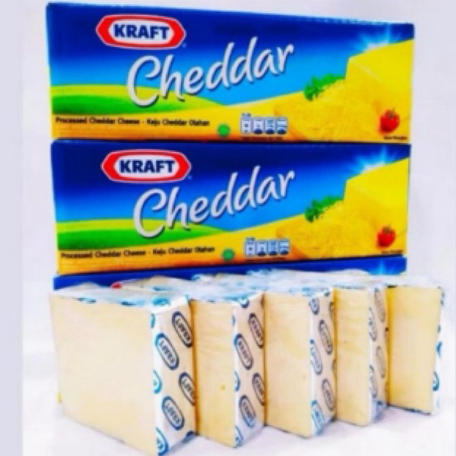 

Keju Kraft Cheddar 2KG Repacking 250gr