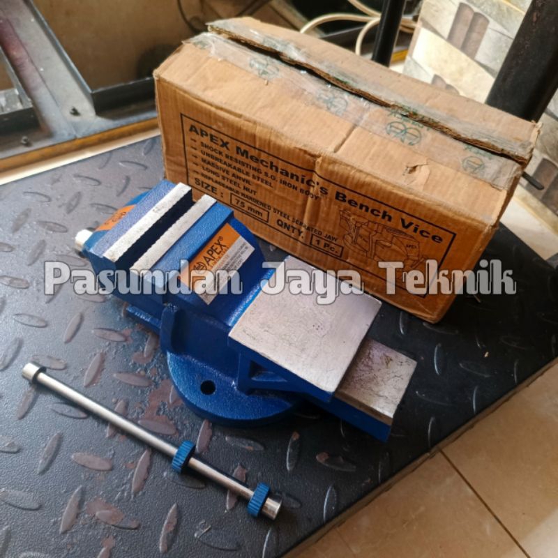 Swivel bench vice Apex 3 inch / 75 mm alat penjepit besi ragum catok