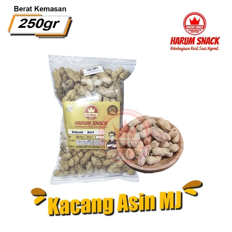 

KACANG ASIN MJ 250 Gram [Harum Snack Official] SNACK KILOAN