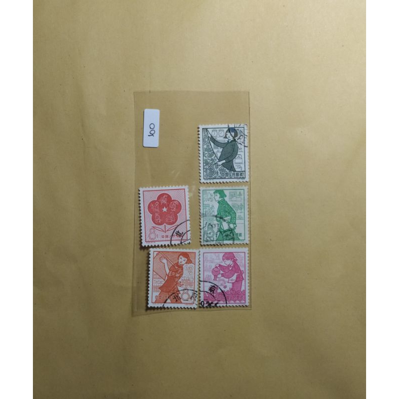 

prangko china lama 5 pcs 1 set tahun 1959