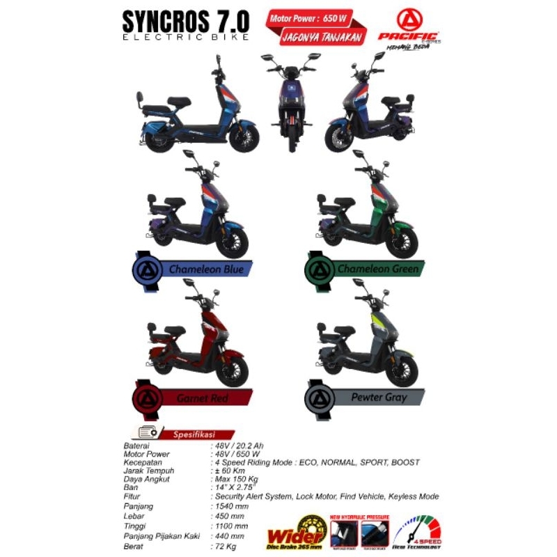 selis pacific syncros 7.0 terbaru pontianak