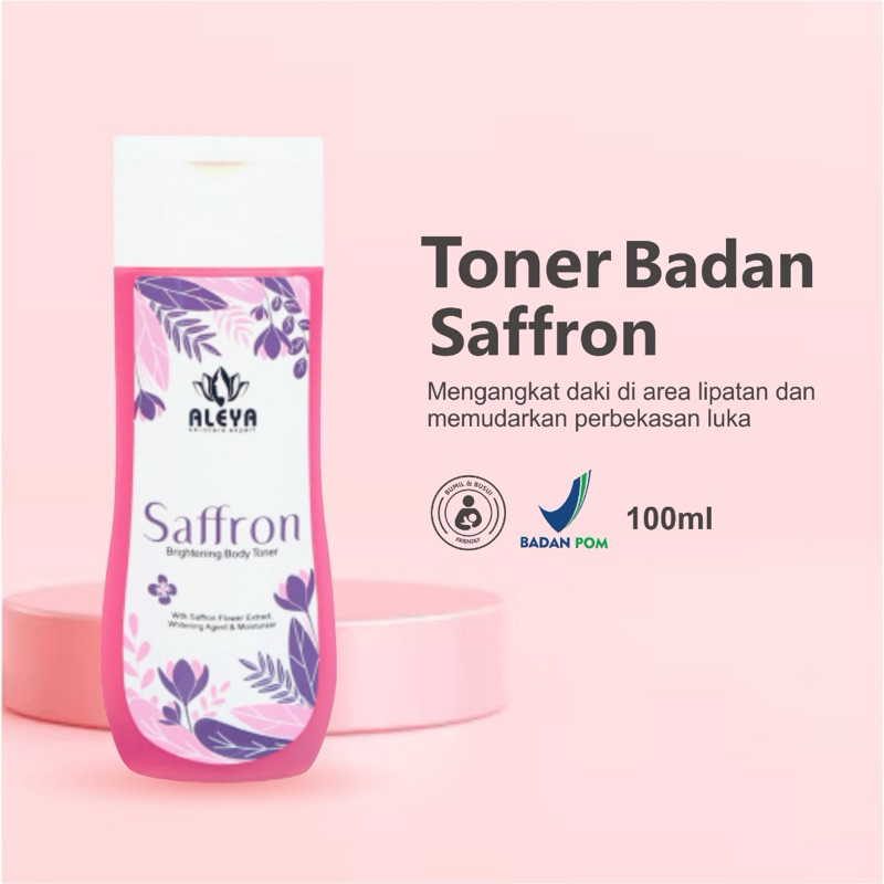 (READY‼️) Toner Pemutih Badan Aleya Saffron Original BPOM
