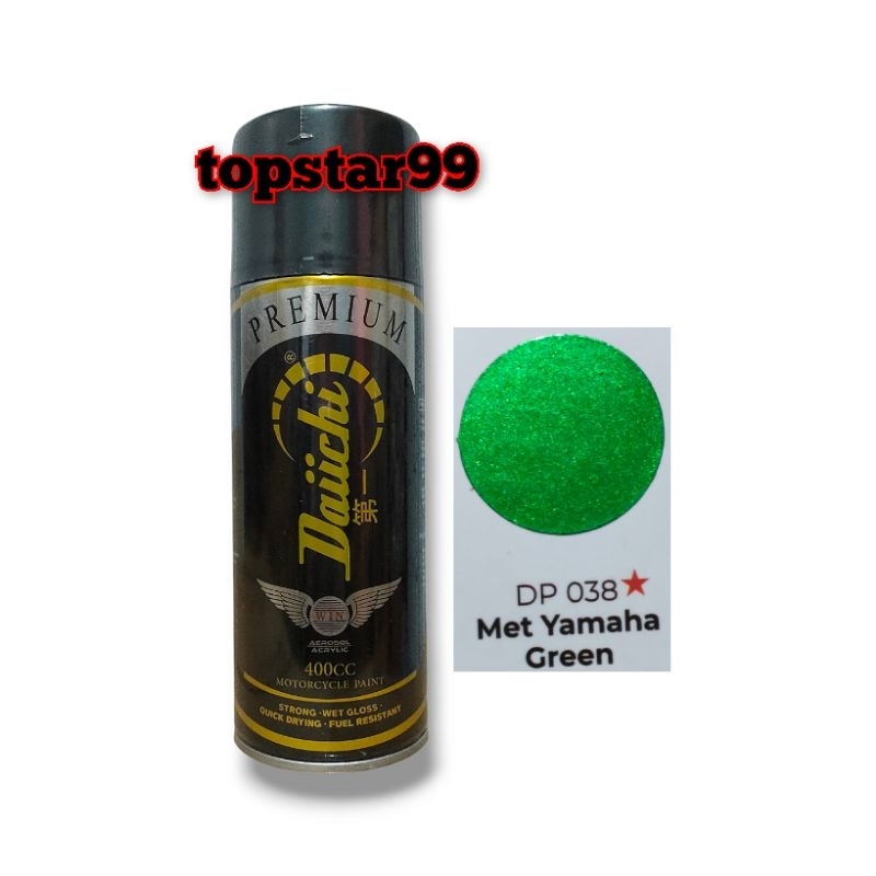 Pilok Cat Daichi Premium Hijau Metalik Met Yamaha Green 038 Glossy Mengkilap Daici 400cc