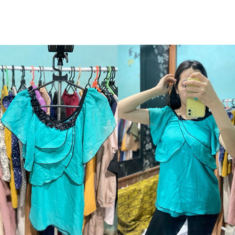 prelove - Blouse sifon wanita korea