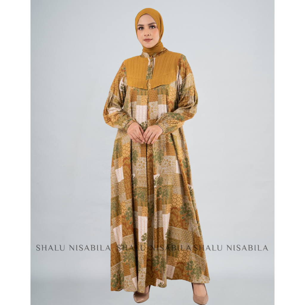 Shalu Nisabila - Sophia Dress Gamis Premium Cotton Original Viscose