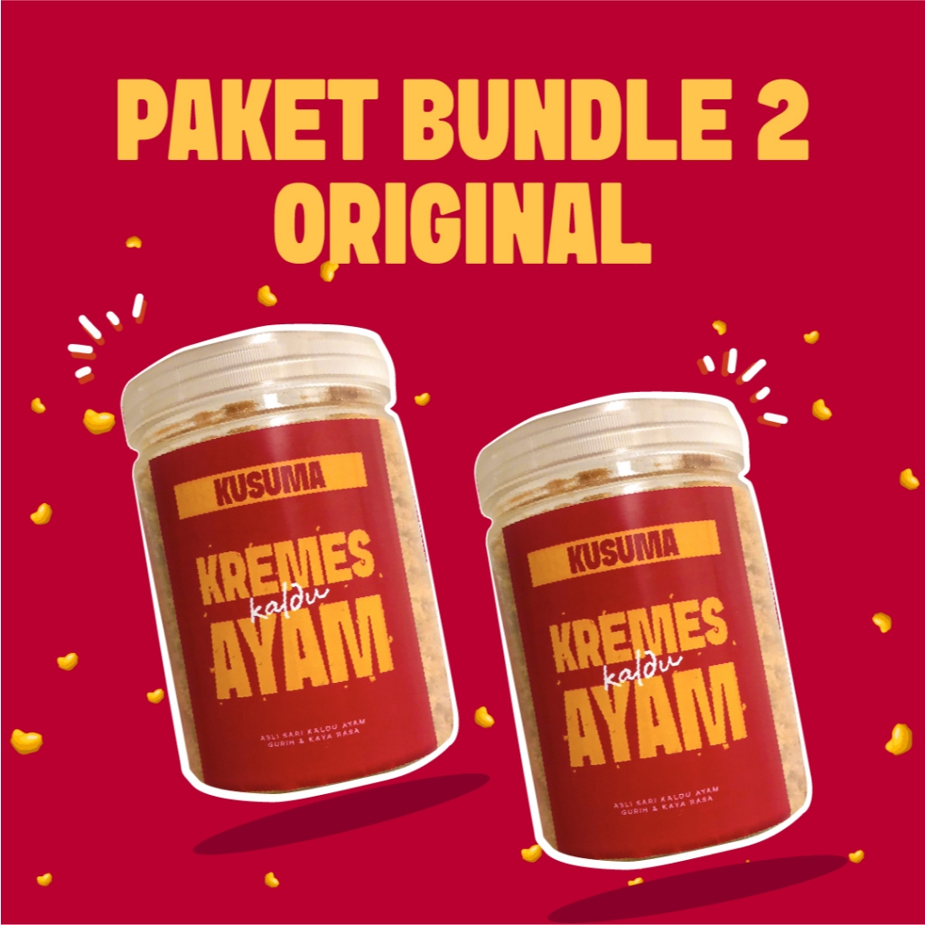 

2pcs Kremes Ayam Kusuma 600gr – Rasa Original Kaldu Ayam Asli