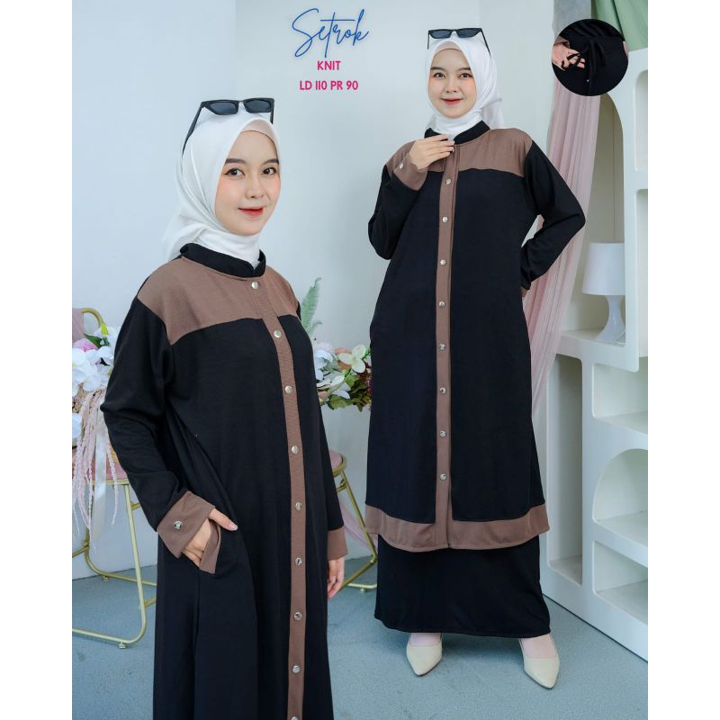 setelan rok wanita kekinian baju muslim modern pakaian wanita Terbaru