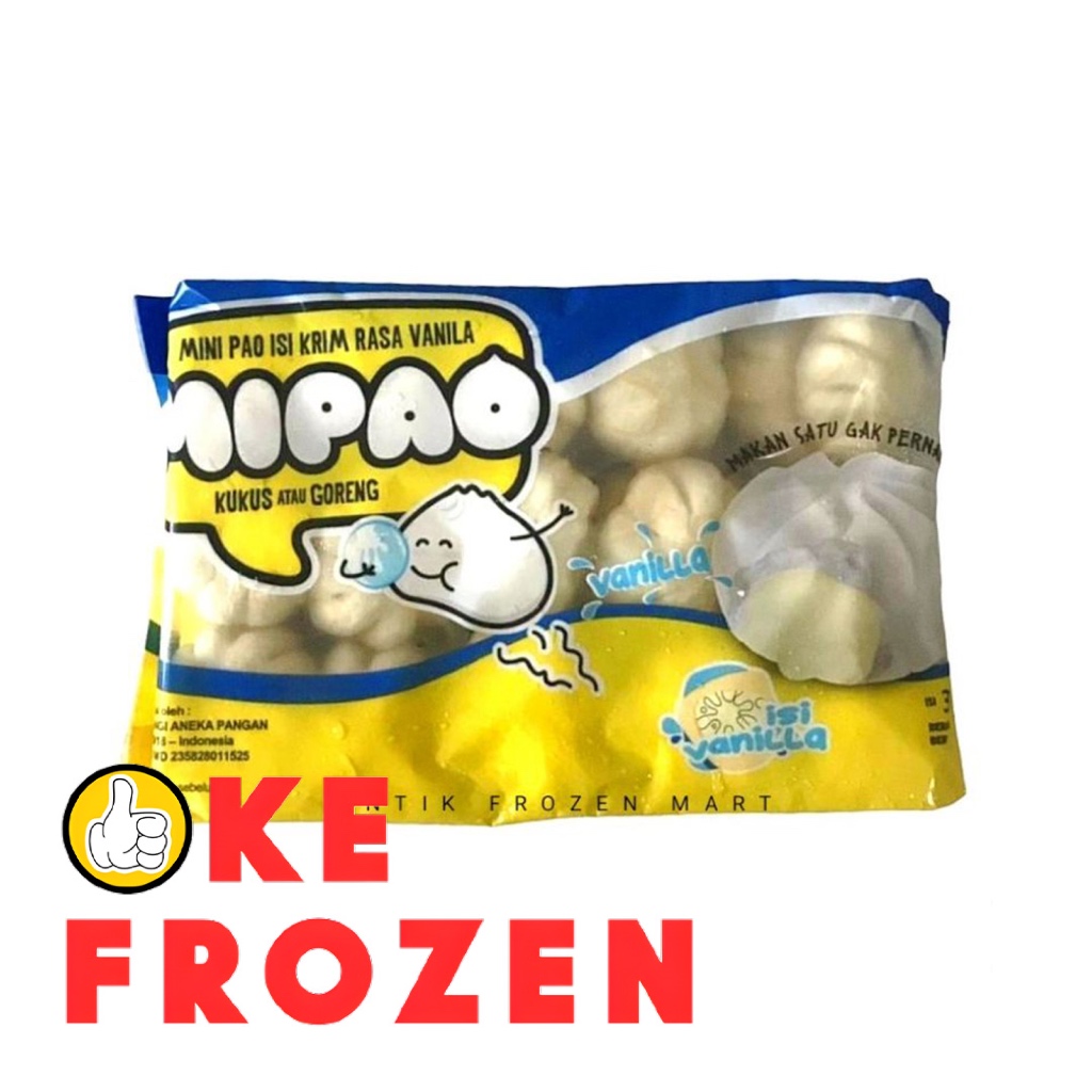 

MIPAO RASA VANILLA 520GR ISI 30PCS / BAKPAO / FROZEN FOOD