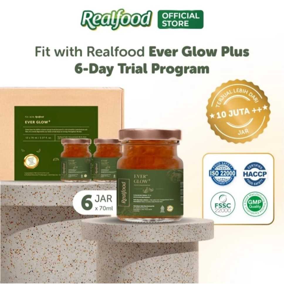 

Realfood Ever Glow Plus Trial 6 Hari Minuman Sarang Burung Walet