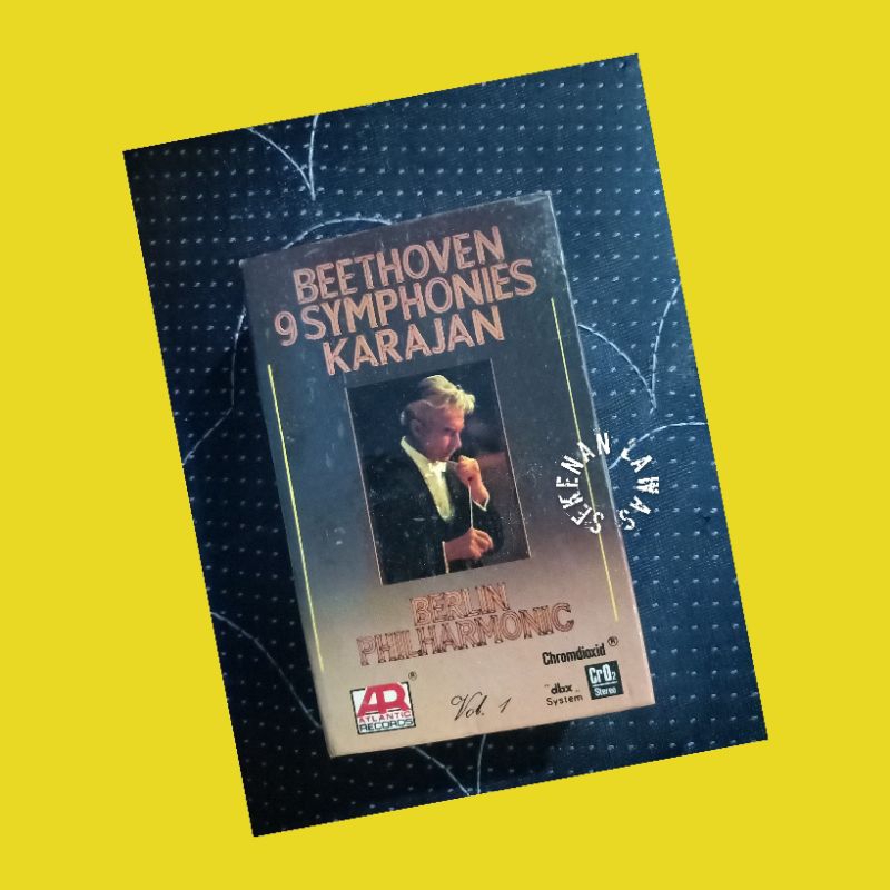 Kaset Beethoven - 9 Symphonies Karajan Berlin Philharmonic (Bagus)
