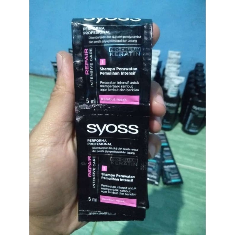 SHAMPO SYOSS SACHET PERAWATAN RAMBUT RUSAK 12 SACHET