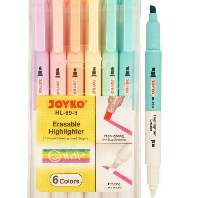 

Tawaran Erasable Hhlhter Joyko HL696 Hhlhter Bisa Dihapus 6 Warna