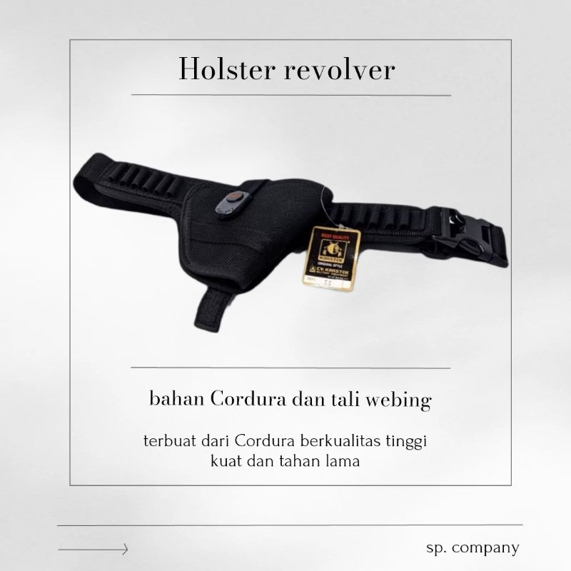 SARUNG SENJATA POLISI - SARUNG SENJATA REVOLVER - BAHAN CORDURA