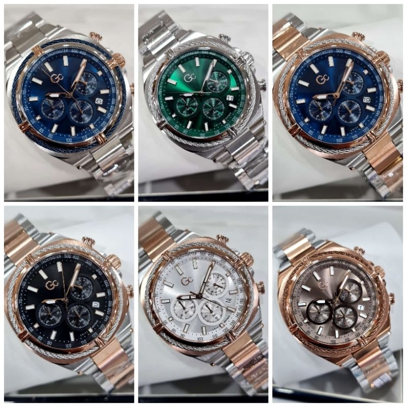 JAM TANGAN PRIA GC Z32002G9 RANTAI || GUESS COLLECTION MAN ORI BM