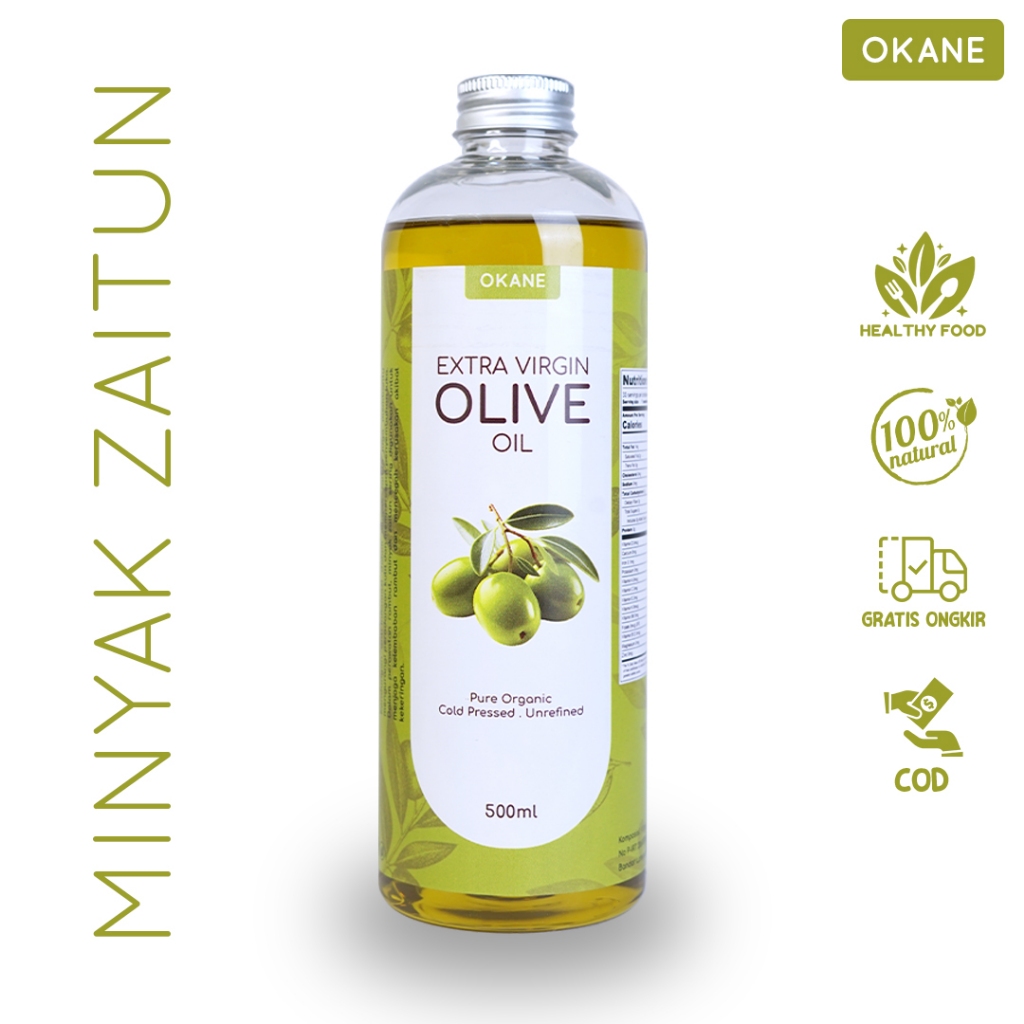 

Minyak Zaitun Extra Virgin OKANE 500 ml / Extra Virgin Olive Oil