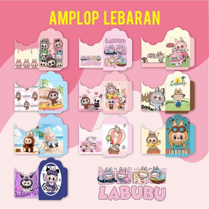 

Amplop Lebaran LABUBU , SANRIO , KUROMI , LOTSO , DLL