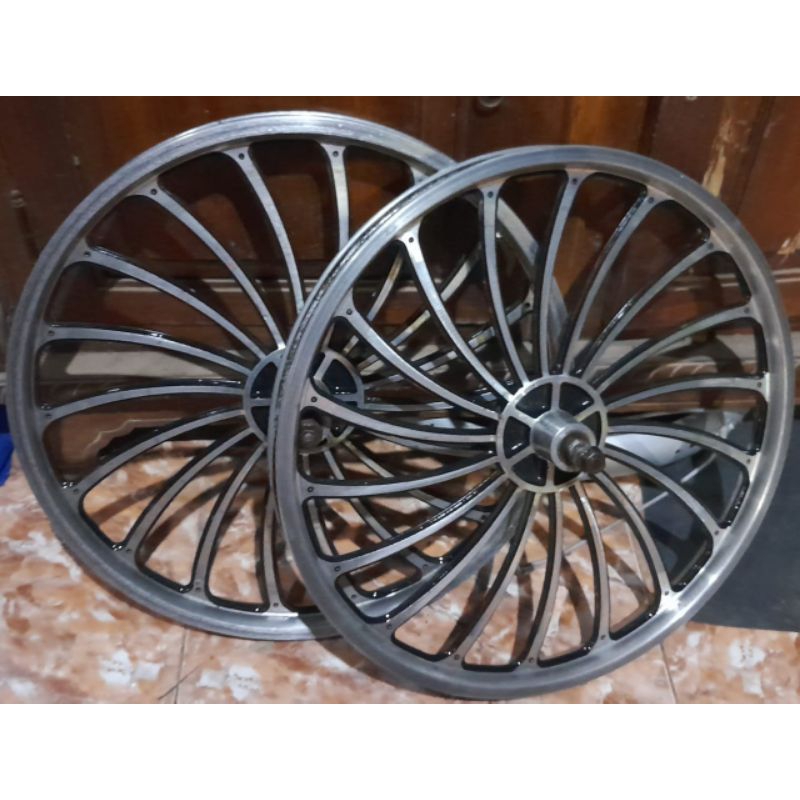 velg Alloy 20 kipas resing racing bmx alloy dokar sepeda lipat minion bmx race