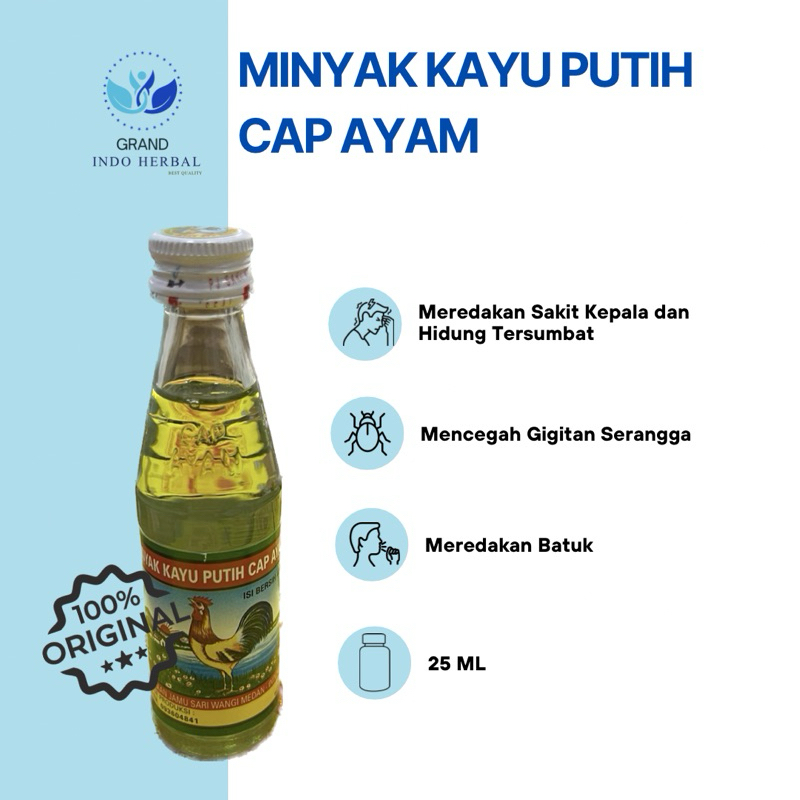 MINYAK KAYU PUTIH CAP AYAM JAGO 25ML