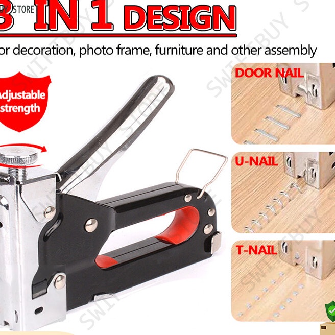 

Promo Gratis 6 Staples 3 In 1 Stapler Gun Staples Tembak Gun Tacker Powerfull Stapler
