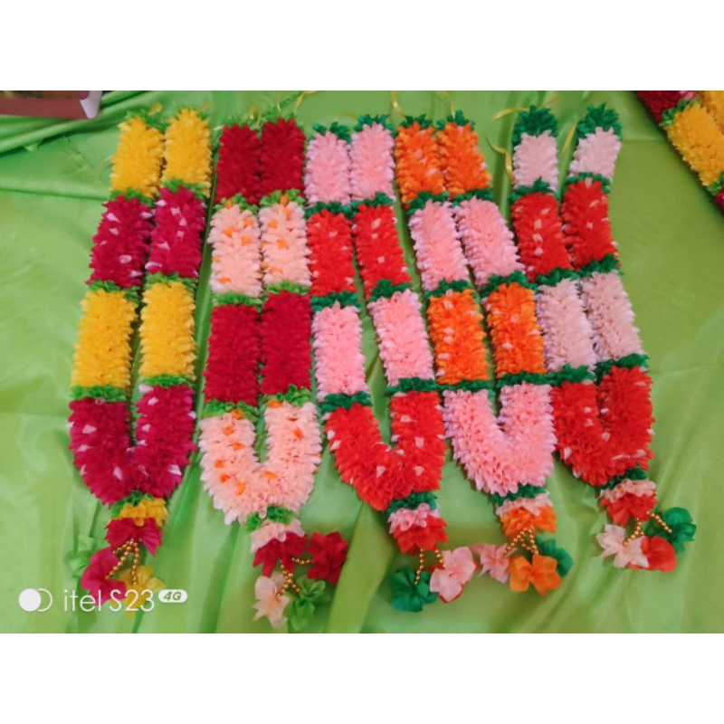 Kalungan bunga kain 70cm