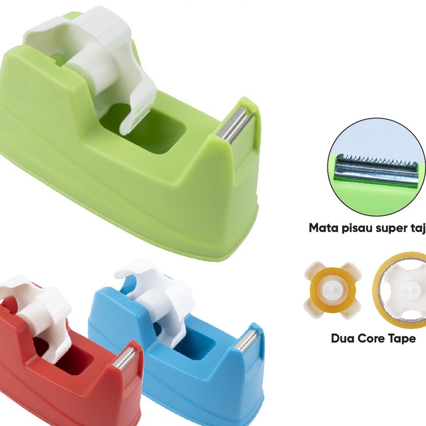 

Wah Tape Cutter Tape Dispenser Pemotong Pita Perekat Joyko TC113