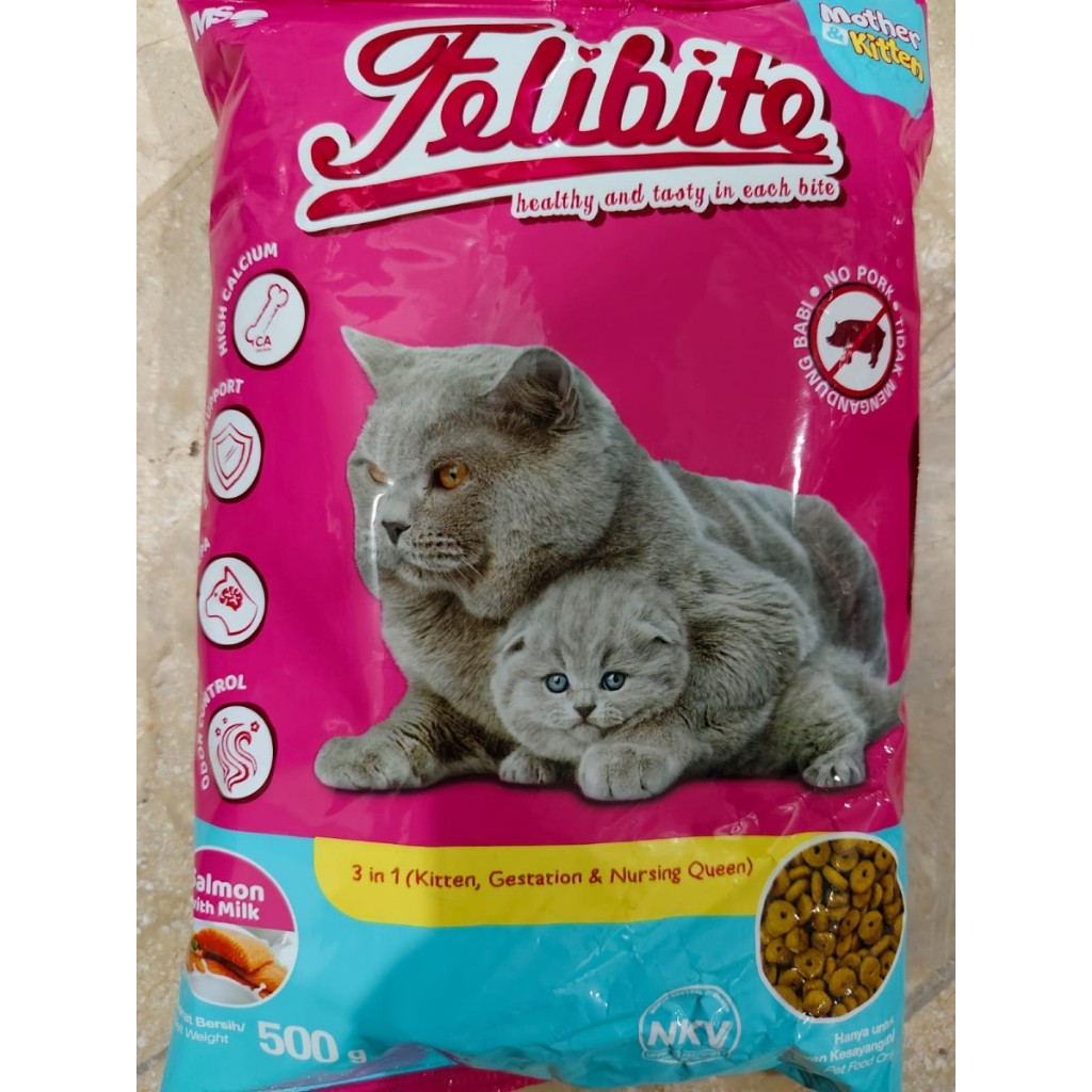 Felibite Makanan Kucing Kering 500 gram - Makanan Kucing Felibite KITTEN 500GR